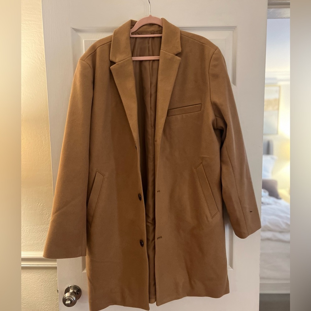 NWT Old Navy Men’s Brown Wool Coat